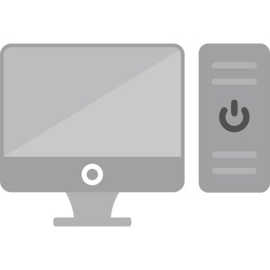 Bilgisayar. Web simgesi basit illüstrasyon 