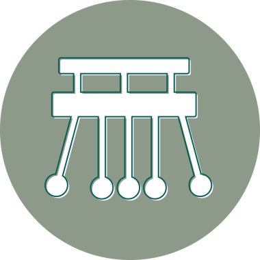 Sarkaç düz vektör simgesi