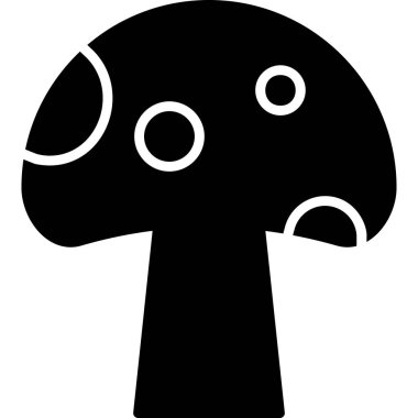 mantar simgesi vektör illüstrasyonu