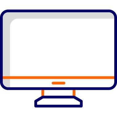 Bilgisayar. Web simgesi basit illüstrasyon 