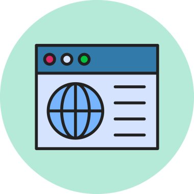 vector illustration of abstract website