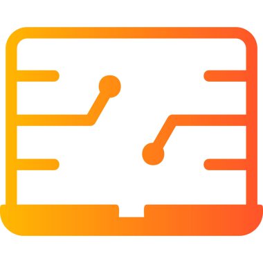 Bilgisayar. Web simgesi basit illüstrasyon