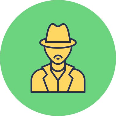 İnsan simgesinin vektör illüstrasyonu