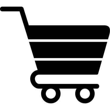 Cart modern simgesi, vektör illüstrasyonu