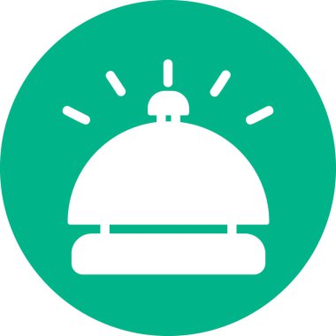 Bell masası. Web simgesi basit tasarım