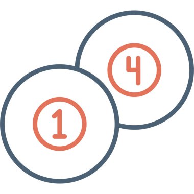 Top havuzu modern simge, vektör illüstrasyonu