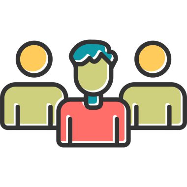 Abstract vector illustration of team work