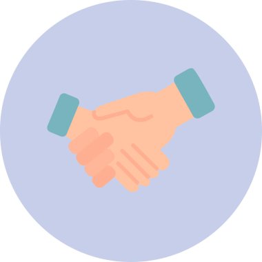 El sıkışma simgesi web basit illüstrasyon