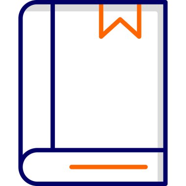 Kitap. Web simgesi basit illüstrasyon