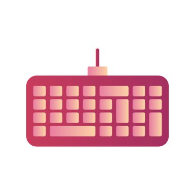 Klavye. Web simgesi basit illüstrasyon 