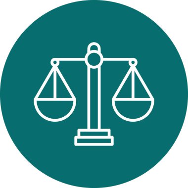 Denge kavramı. Ölçeklendirme web simgesi basit resimleme