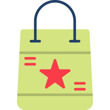 Alışveriş çantası modern simge, vektör illüstrasyonu