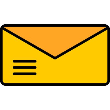 zarf simgesi vektör illüstrasyonu