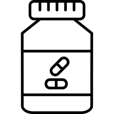 Ek şişe simgesi, vektör illüstrasyonu