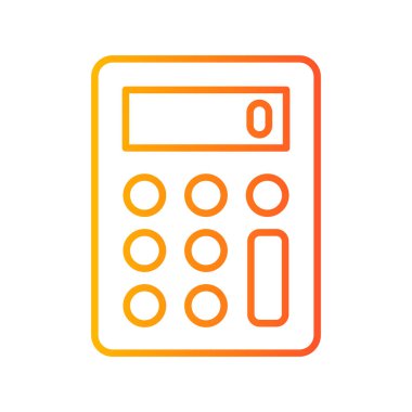 Hesap makinesi simgesi. vektör illüstrasyonu