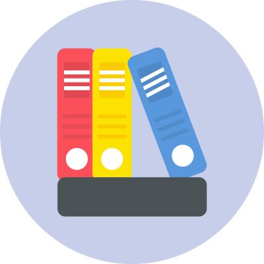 Dosya modern simgesinin vektör illüstrasyonu