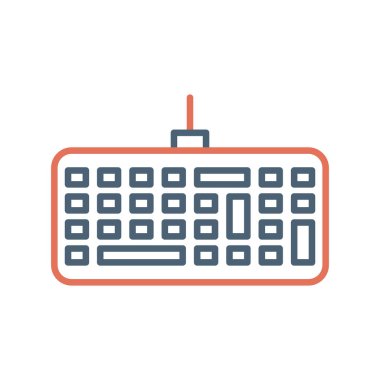 Klavye. Web simgesi basit illüstrasyon 