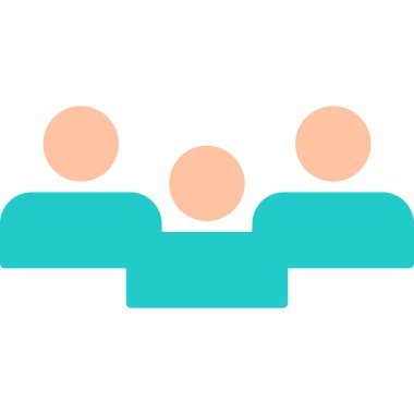 Takım. Web simgesi basit illüstrasyon