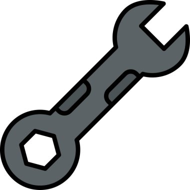 İngiliz anahtarı. Web simgesi basit tasarım