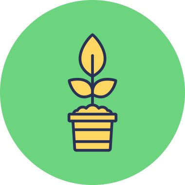 Bitki yetiştirilmiş esrar. Web simgesi basit illüstrasyon