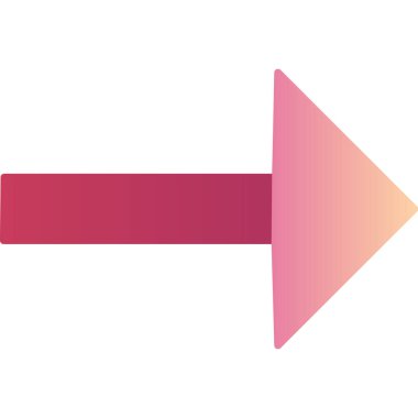 Sağ Ok simgesi, vektör illüstrasyonu