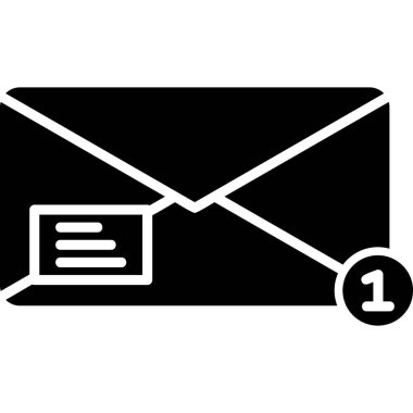 ileti ikonu vektör illüstrasyonu