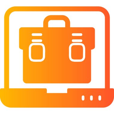 bagaj. Web simgesi basit illüstrasyon