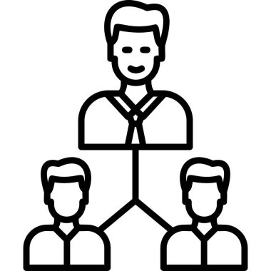 Abstract vector illustration of team work