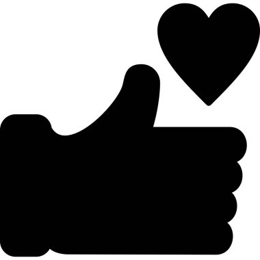 başparmak yukarı simgesi, vektör illüstrasyonu