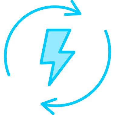 Yenilenebilir Enerji illüstrasyon modern simgesi