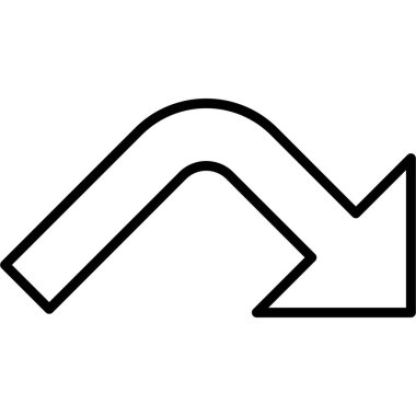 Ok. Web simgesi basit illüstrasyon