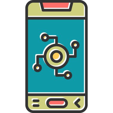 Cep telefonu. Basit resimleme