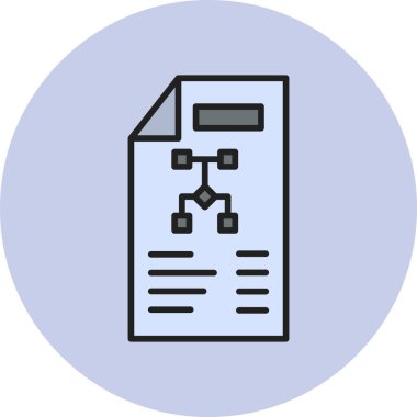 belge simgesi vektör illüstrasyonu