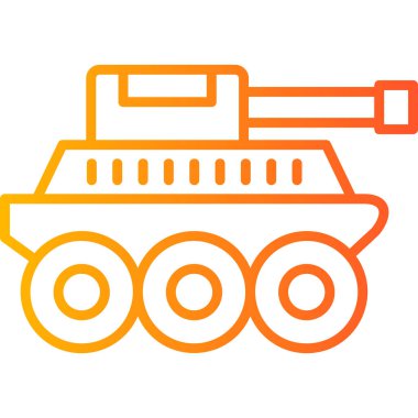 tank vektör simgesi modern illüstrasyon