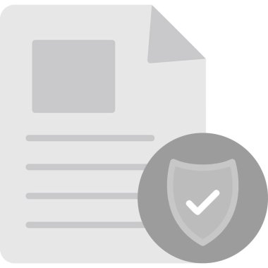 Belge simgesinin vektör illüstrasyonu