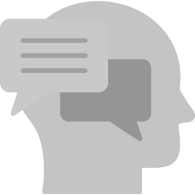 Konuş. Web simgesi basit illüstrasyon