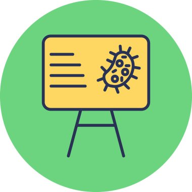 iş sunumu düz vektör simgesi