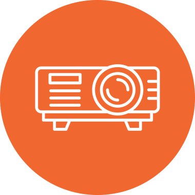 Projector web icon vector illustration