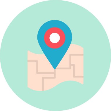 Location pin on map. web icon simple illustration