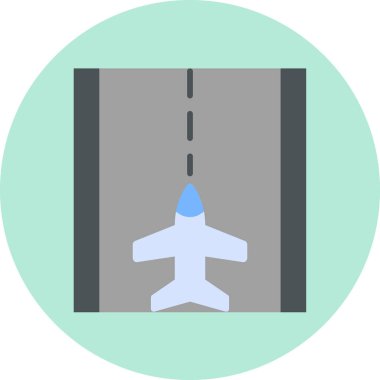 Runway modern simge vektör çizimi