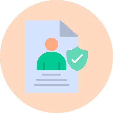 User logo an Data, simple icon for web page  