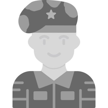 asker simgesi vektör illüstrasyonu