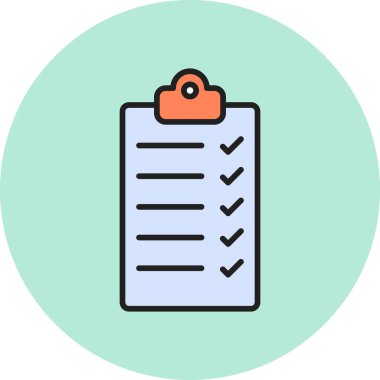 Belge simgesinin vektör illüstrasyonu