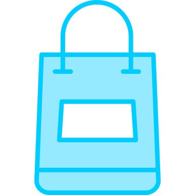 Alışveriş çantası modern simge, vektör illüstrasyonu