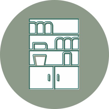 Modern yapı simgesinin vektör illüstrasyonu