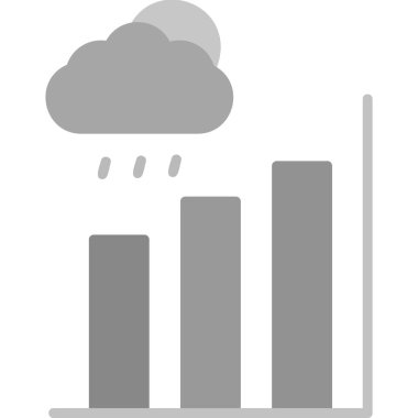 Bulut. Web simgesi basit illüstrasyon