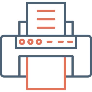 vektör yazıcı simgesi modern illüstrasyon