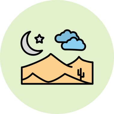 Night web icon vector illustration