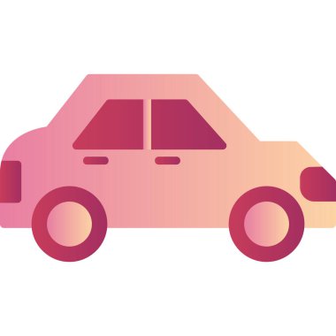 - Araba. Web simgesi basit illüstrasyon