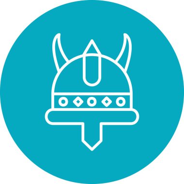 Miğfer. Web simgesi basit illüstrasyon 